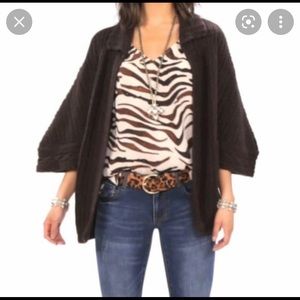 NWT- CAbi Repose Cape Ganache -# 3702